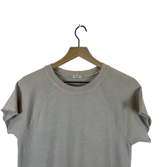 MONROW Layered Look Terry cloth with Button down shirt round hem Dress Size S - Picture 2 of 8